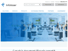 Tablet Screenshot of infolaser.com